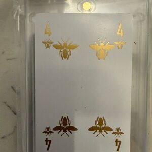 Dior Gold Bee #4 Collectible Playing Card